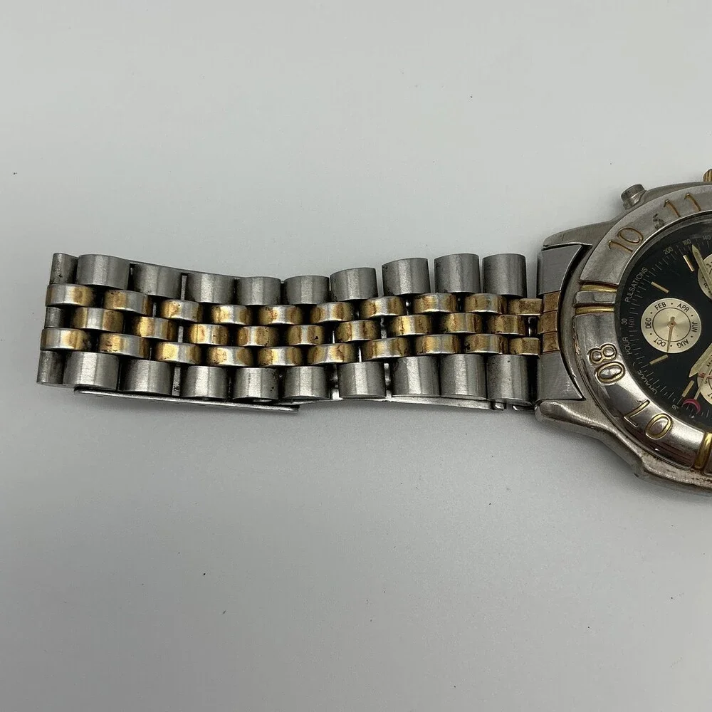 Mathey-Tissot MT M0115 Mens Watch 39mm Triple Calendar New Battery 6.75